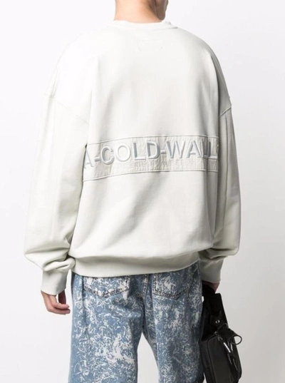 Shop A-cold-wall* Jersey Sweatshirt With Logo In White