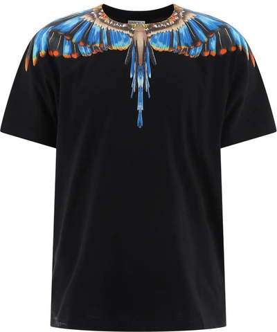Shop Marcelo Burlon County Of Milan "grizzly Wings" T-shirt In Black  