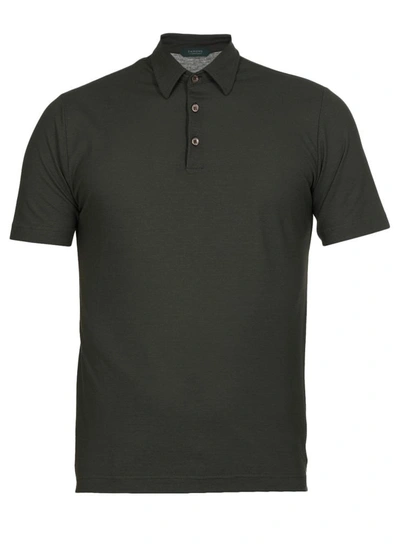 Shop Zanone T-shirts And Polos Green