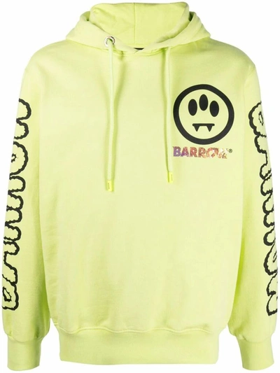 Shop Barrow Women's Yellow Cotton Sweatshirt