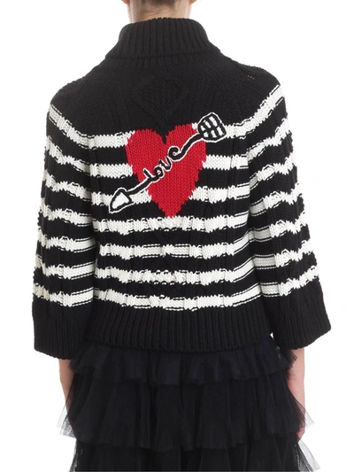 Shop Red Valentino Women's Black Wool Sweater