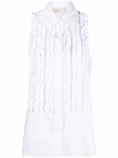 Shop Alexandre Vauthier Women's White Cotton Blouse