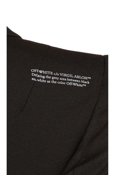 Shop Off-white Shoulder Pad Blazer In Black
