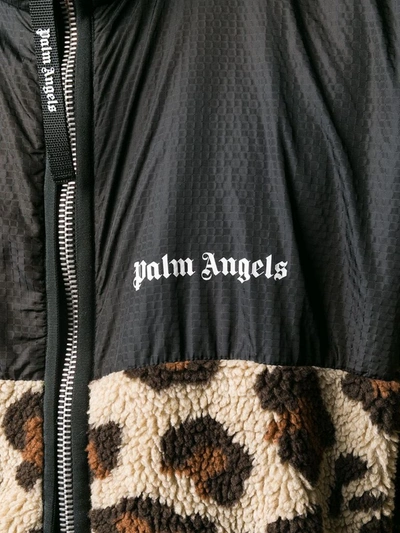 Shop Palm Angels Men's Beige Polyester Outerwear Jacket