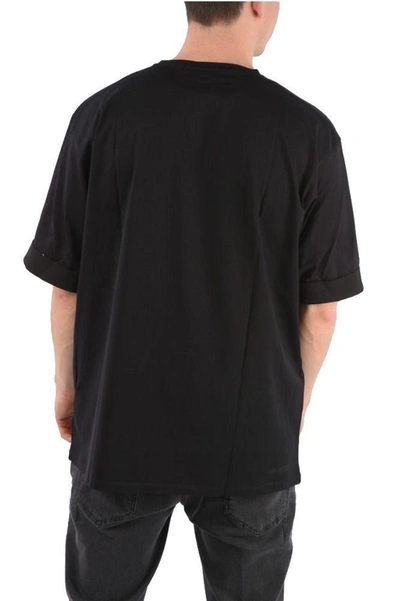 Shop Neil Barrett Men's Black Cotton T-shirt