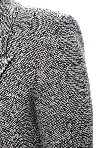 Shop Saint Laurent Men's Grey Wool Coat