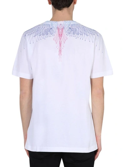 Shop Marcelo Burlon County Of Milan Marcelo Burlon Men's White Cotton T-shirt