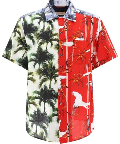 Shop Buscemi Men's Multicolor Viscose Shirt