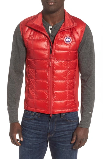 Shop Canada Goose 'hybridge(tm) Lite' Slim Fit Packable Quilted 800-fill Down Vest In Red