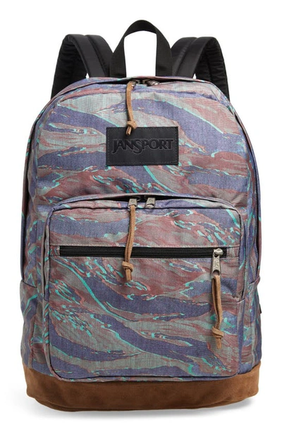 Shop Jansport Right Pack Ls 15-inch Laptop Backpack In Tiger Camo