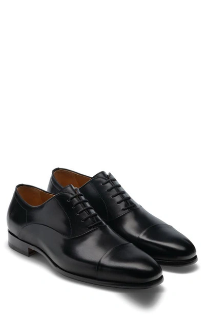 Shop Magnanni Segovia Cap Toe Oxford In Black