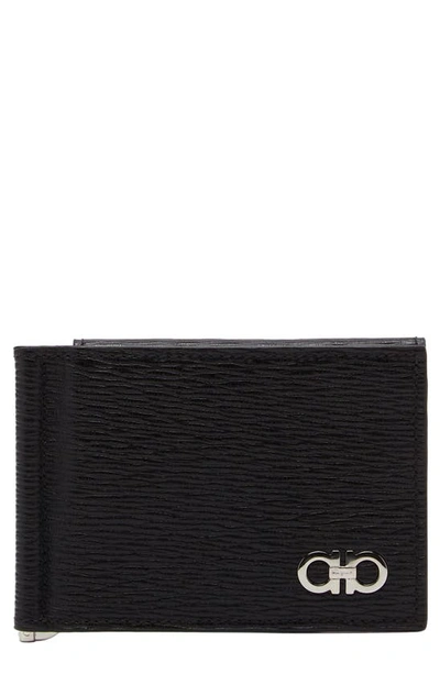 Shop Ferragamo Revival Bifold Leather Wallet In Nero/ Red / Nero