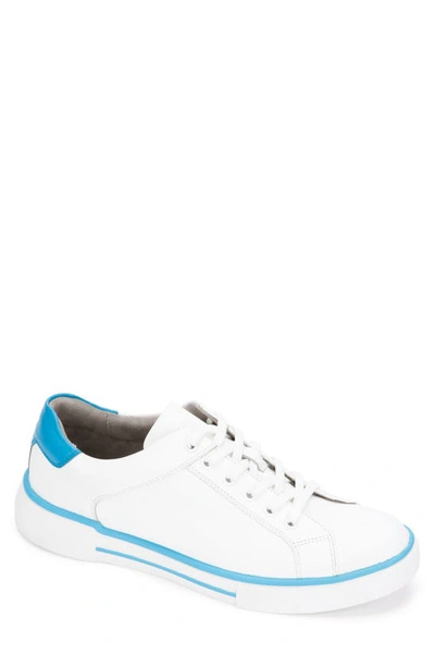 Shop Kenneth Cole New York Liam Sneaker In White/ Neon Blue