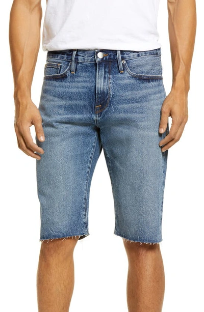 Shop Frame L'homme Relaxed Cutoff Shorts In Fairfield