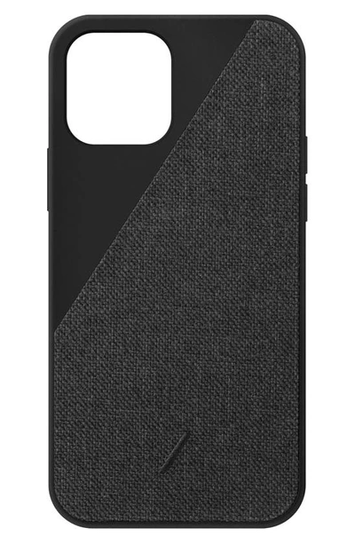 Shop Native Union Clic Canvas Iphone 12/12 Pro, 12 Pro Max & 12 Mini Case In Slate
