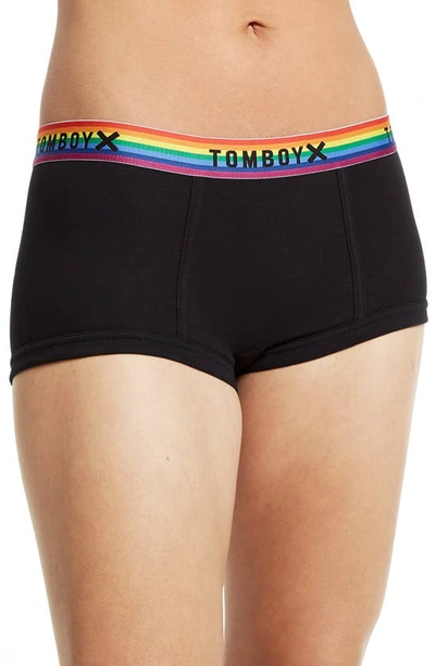 Shop Tomboyx Boyshorts In Black Rainbow