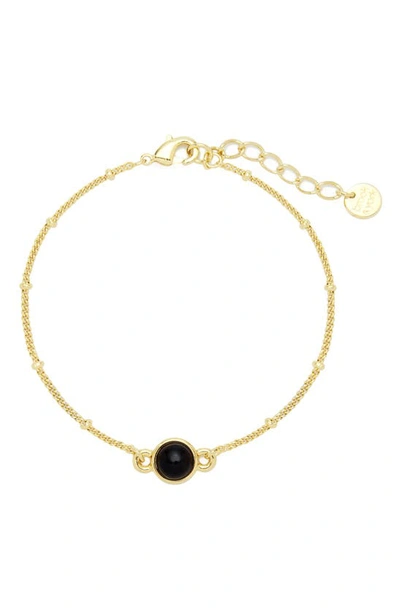 Shop Brook & York Nola Amethyst Bracelet In Gold/black
