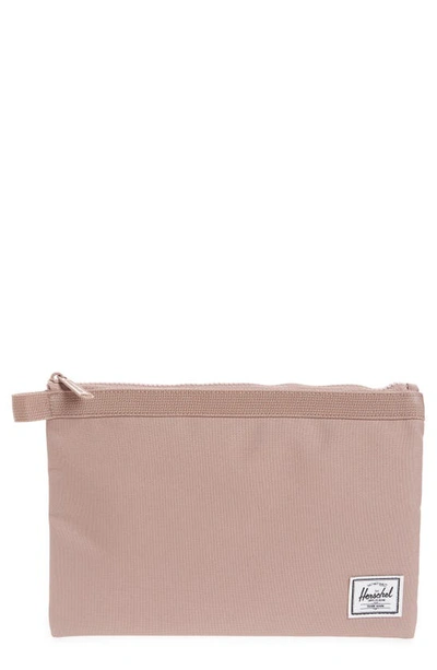 Shop Herschel Supply Co Large Network Pouch In Ash Rose