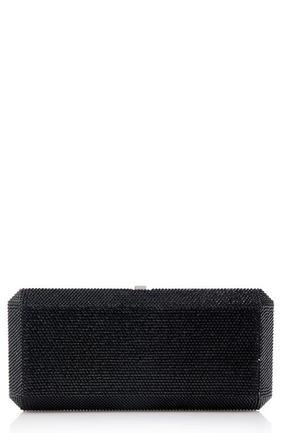 Judith Leiber Couture Black Card Slim Minaudiere Card Case, Women's