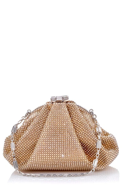 Shop Judith Leiber Couture Enchanted Crystal Minaudiere In Silver Champagne
