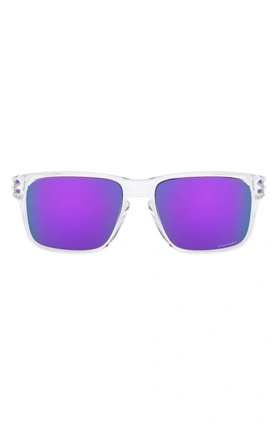 Shop Oakley Kids' Holbrook™ 53mm Prizm™ Polarized Rectangle Sunglasses In Clear