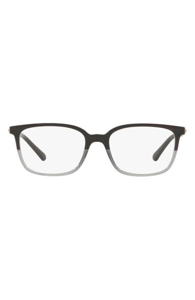 Shop Michael Kors 53mm Square Optical Glasses In Black Gep