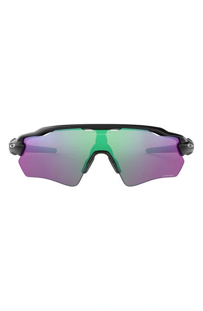 Shop Oakley Radar® Ev Path® Prizm™ Wrap Shield Sunglasses In Black