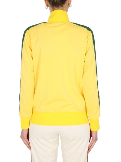 Shop Palm Angels Women's Yellow Polyester Sweatshirt