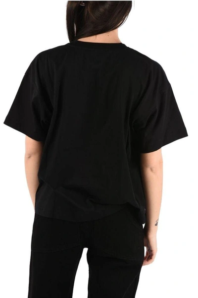 Shop Moschino Women's Black Cotton T-shirt