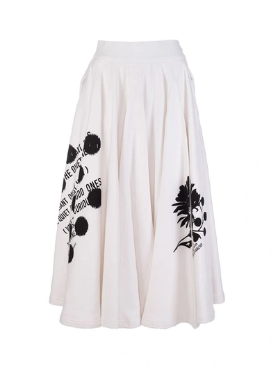 Shop Prada Women's White Cotton Skirt