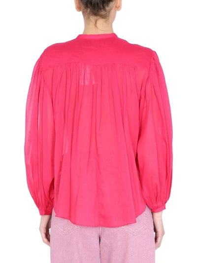 Shop Isabel Marant Women's Fuchsia Cotton Blouse