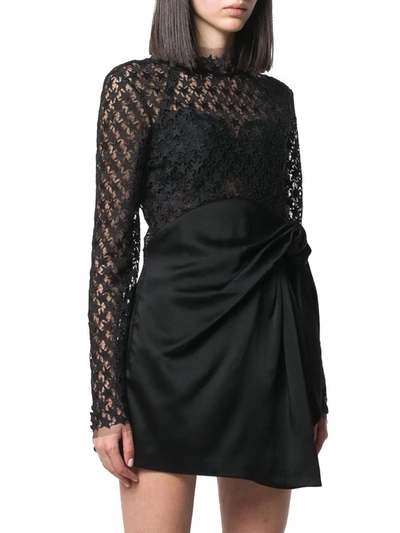 Shop Saint Laurent Women's Black Acetate Dress