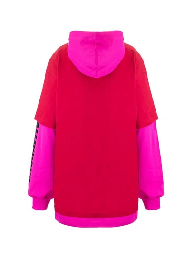 Shop Balenciaga Women's Fuchsia Cotton Sweatshirt