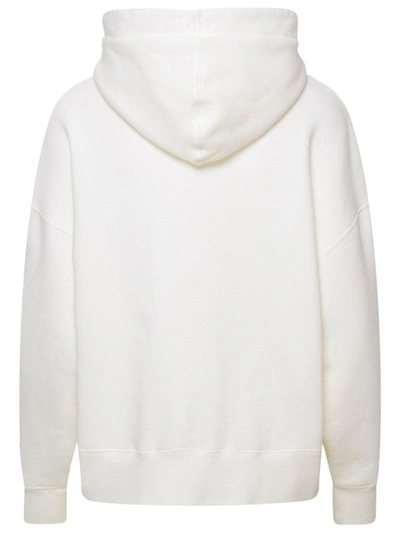 Shop Palm Angels Women's White Cotton Sweatshirt
