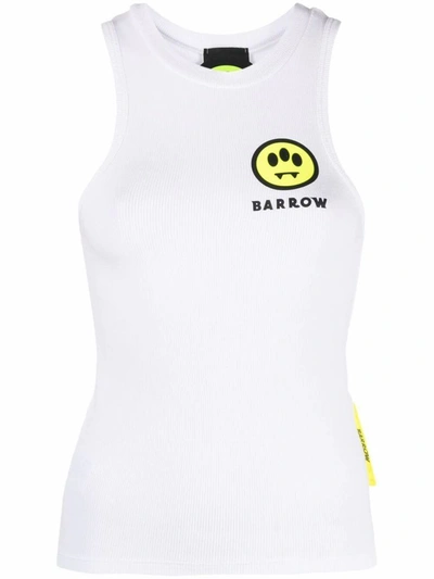 Shop Barrow Women's White Cotton Tank Top
