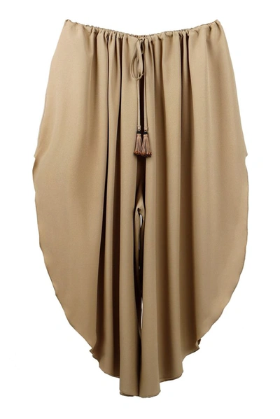 Shop Etro Women's Beige Silk Skirt