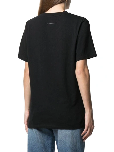 Shop Maison Margiela Women's Black Cotton T-shirt