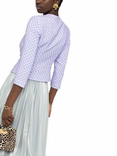 Shop Elisabetta Franchi Women's Purple Polyester Jacket