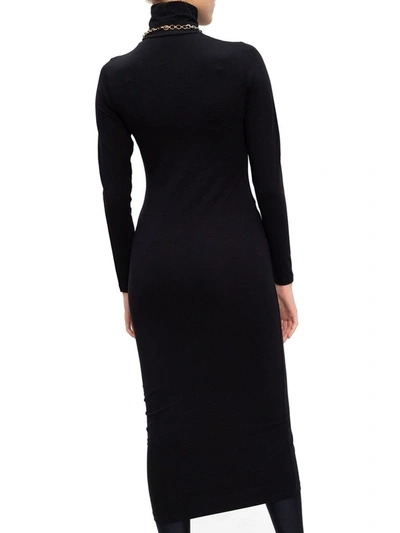 Shop Balenciaga Women's Black Cotton Dress