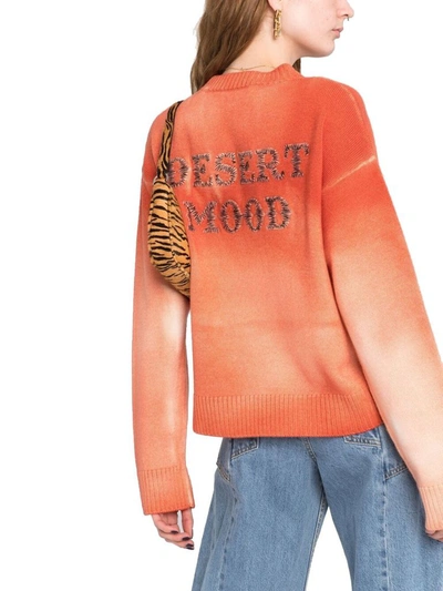 Shop Alanui Women's Orange Wool Sweater