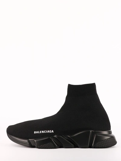 Shop Balenciaga Black Speed Sneakers