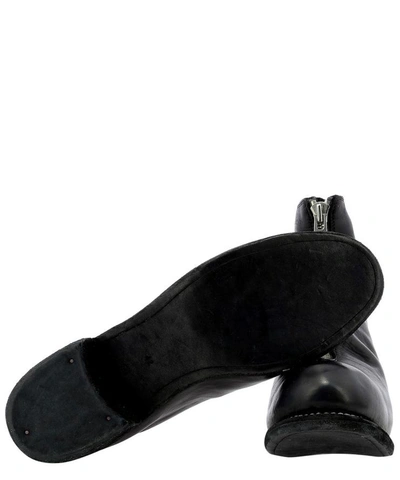 Shop Guidi Zipped Ankle Boots In Black  