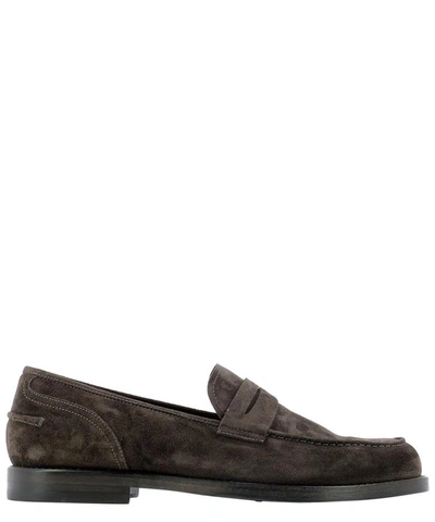 Shop Alberto Fasciani "brian" Loafers In Brown