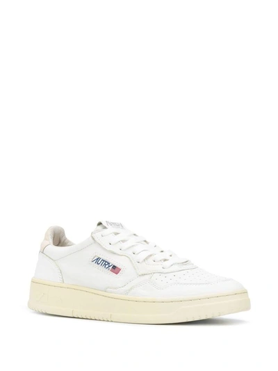 Shop Autry 01 Low Sneakers In White Leather