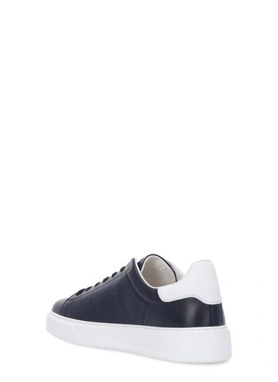 Shop Woolrich Sneakers In Blu-bianco
