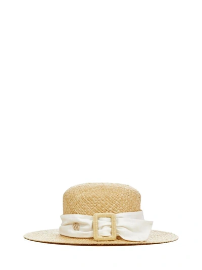 Shop Maison Michel Hats Beige