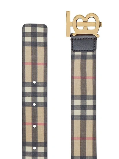 Shop Burberry Belts Beige