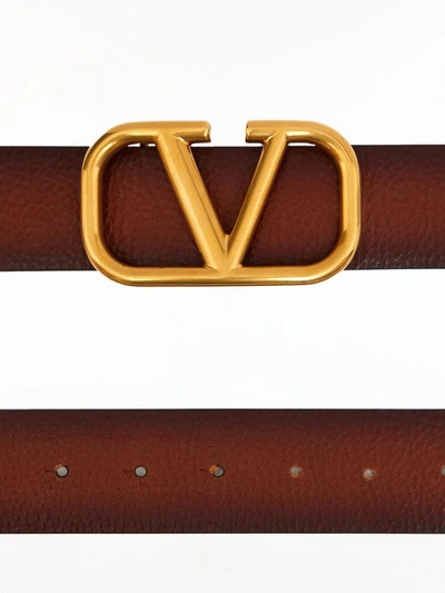 Shop Valentino Belts In Beige