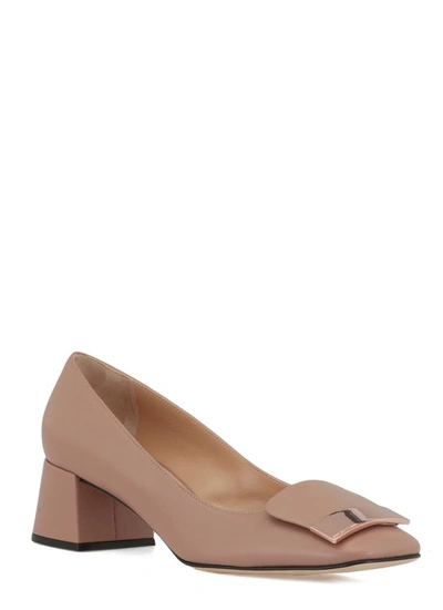 Shop Sergio Rossi With Heel In Bright Skin