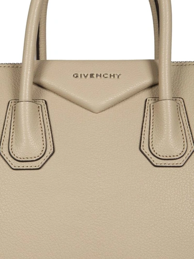 Shop Givenchy Antigona Bag In Beige